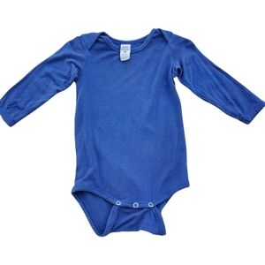 Kate Quinn One-piece Bodysuit Long-sleeve Blue Bamboo Baby 6-12 Months